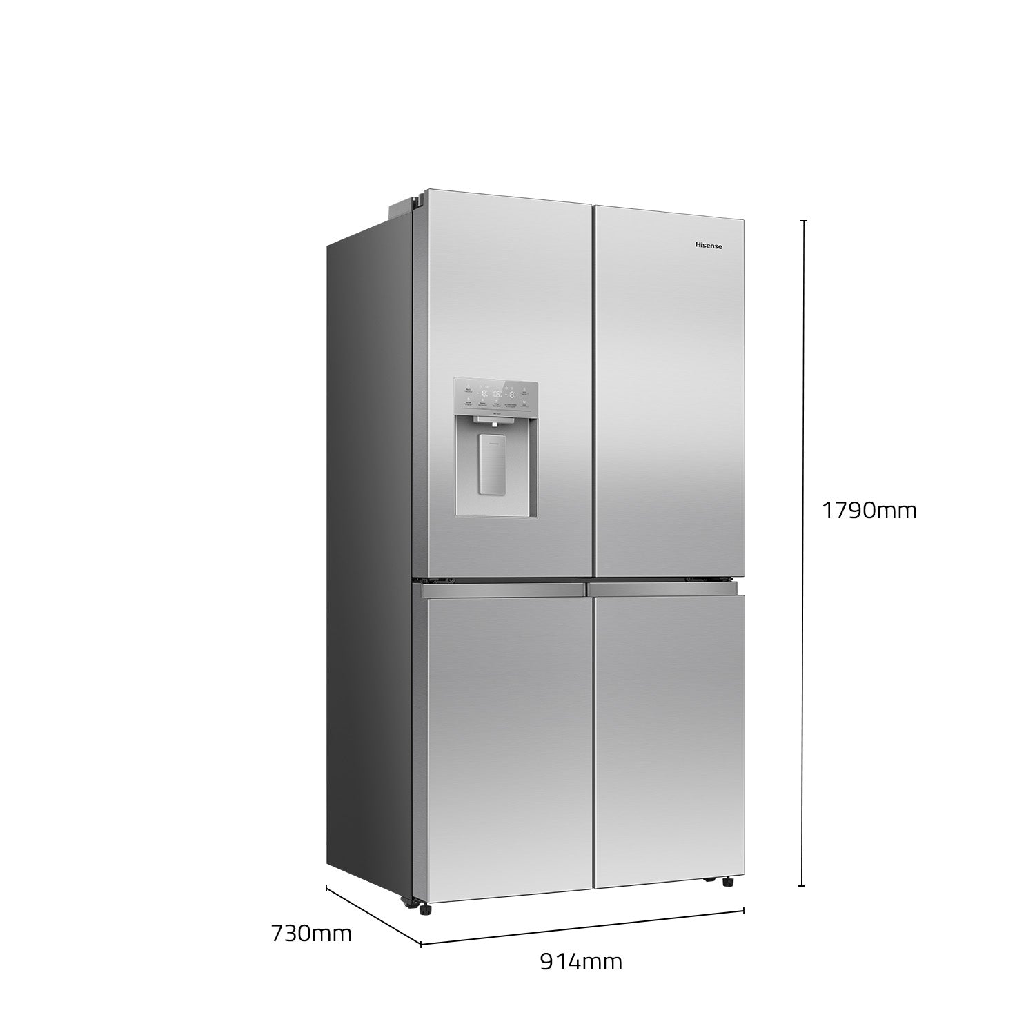 Hisense 640L French Door Refrigerator HRCD640TSW