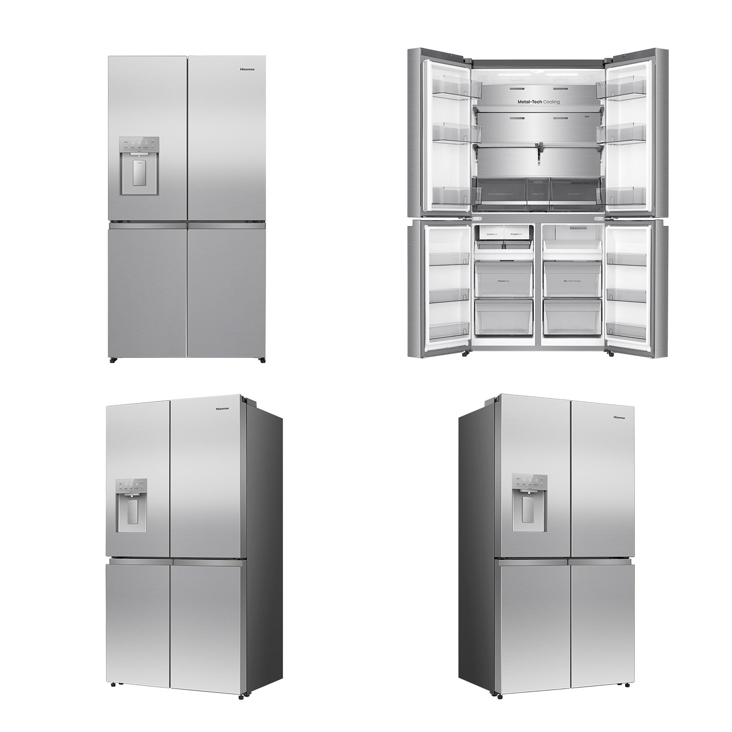 Hisense 640L French Door Refrigerator HRCD640TSW