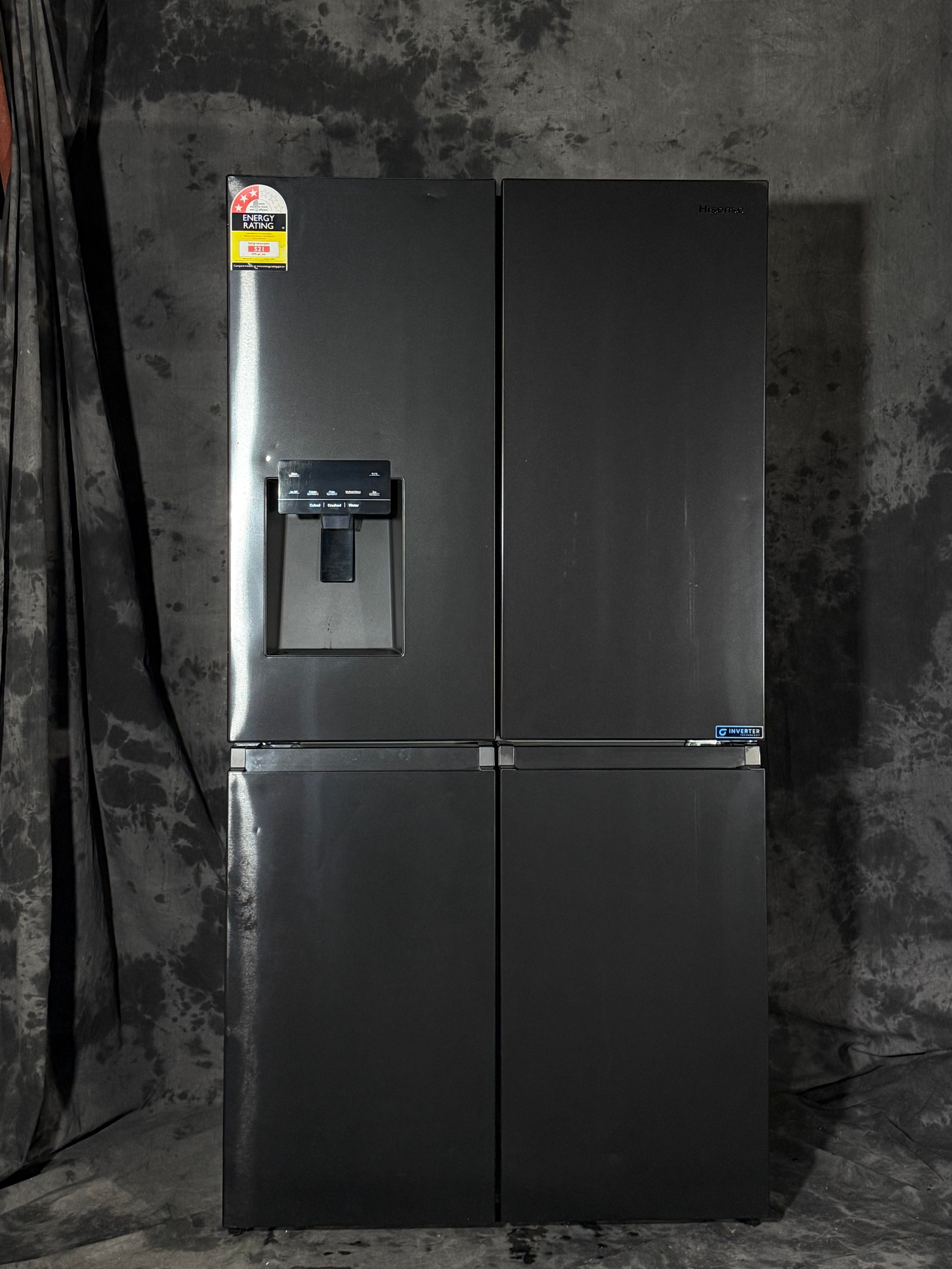 Hisense 632L Side by Side Refrigerator HRSBS633BW