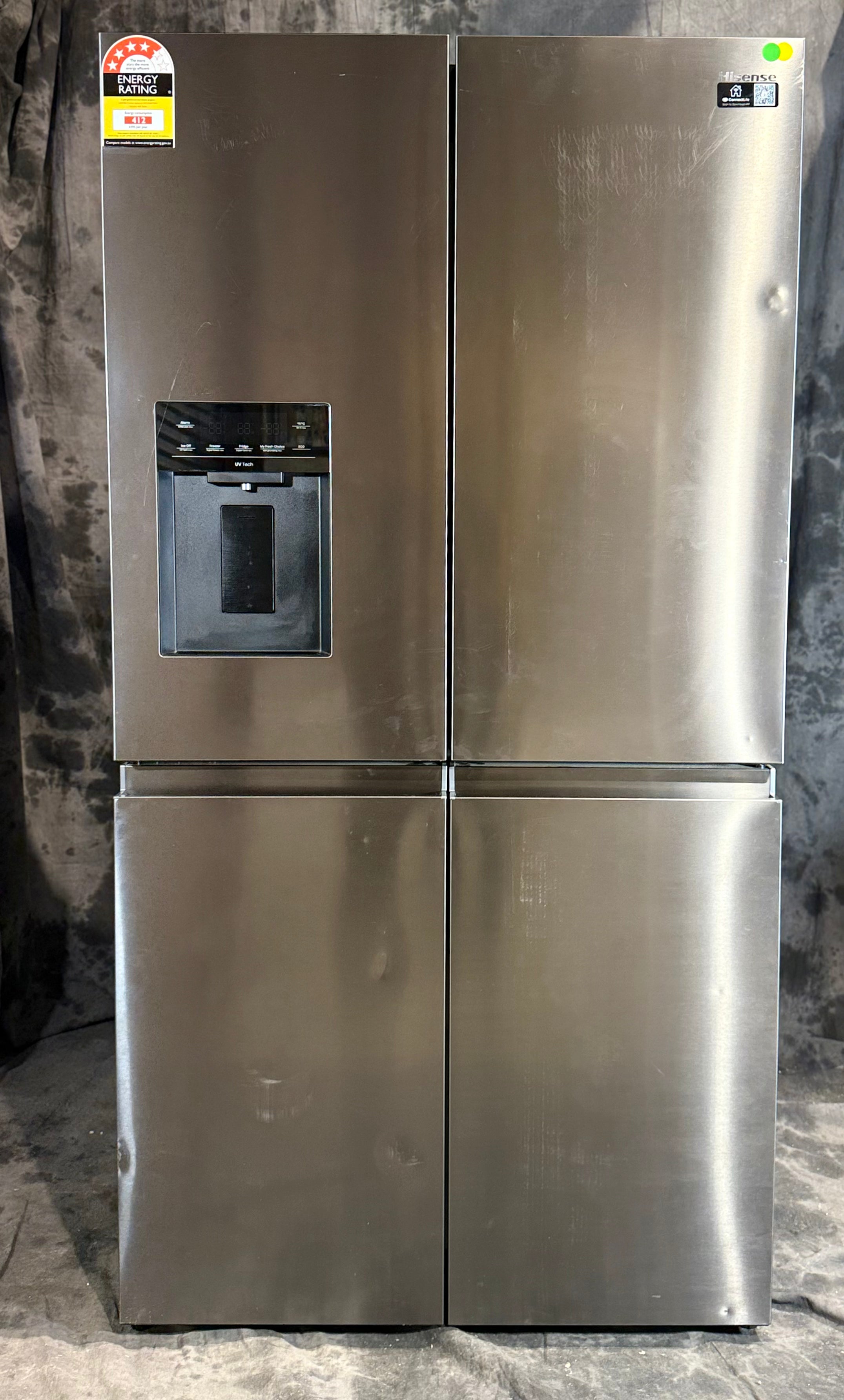 Hisense 640L French Door Refrigerator HRCD640TBW