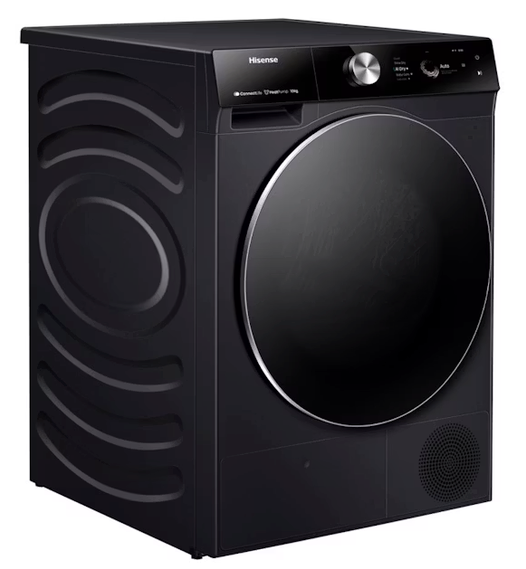 Hisense 10kg Heat Pump Dryer Charcoal Black