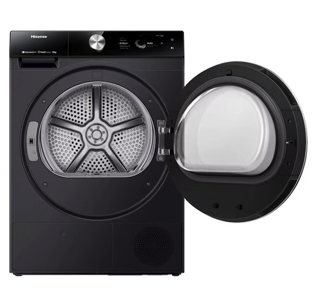 Hisense 10kg Heat Pump Dryer Charcoal Black