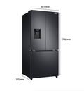 French Door Refrigerator Freezer Drawer 495L