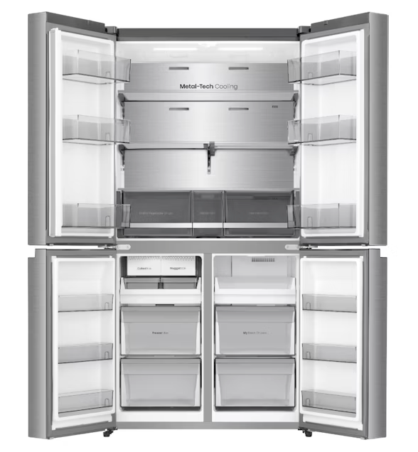 Hisense 640L PureFlex French Door Fridge - Stainless Steel