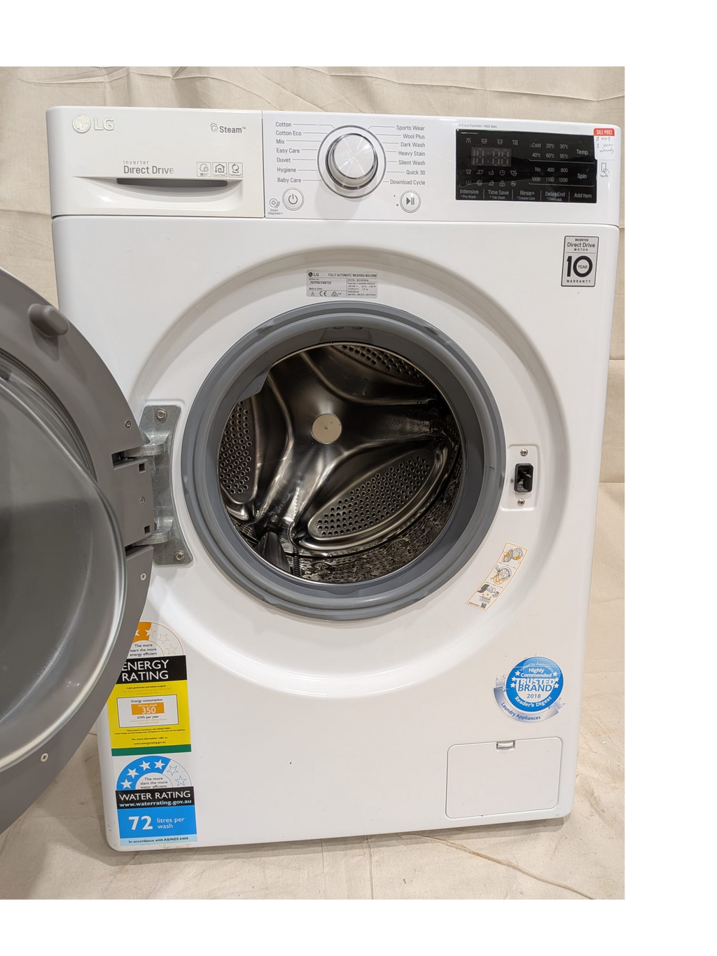 LG 7kg Front Load Washing Machine WD1207NCW