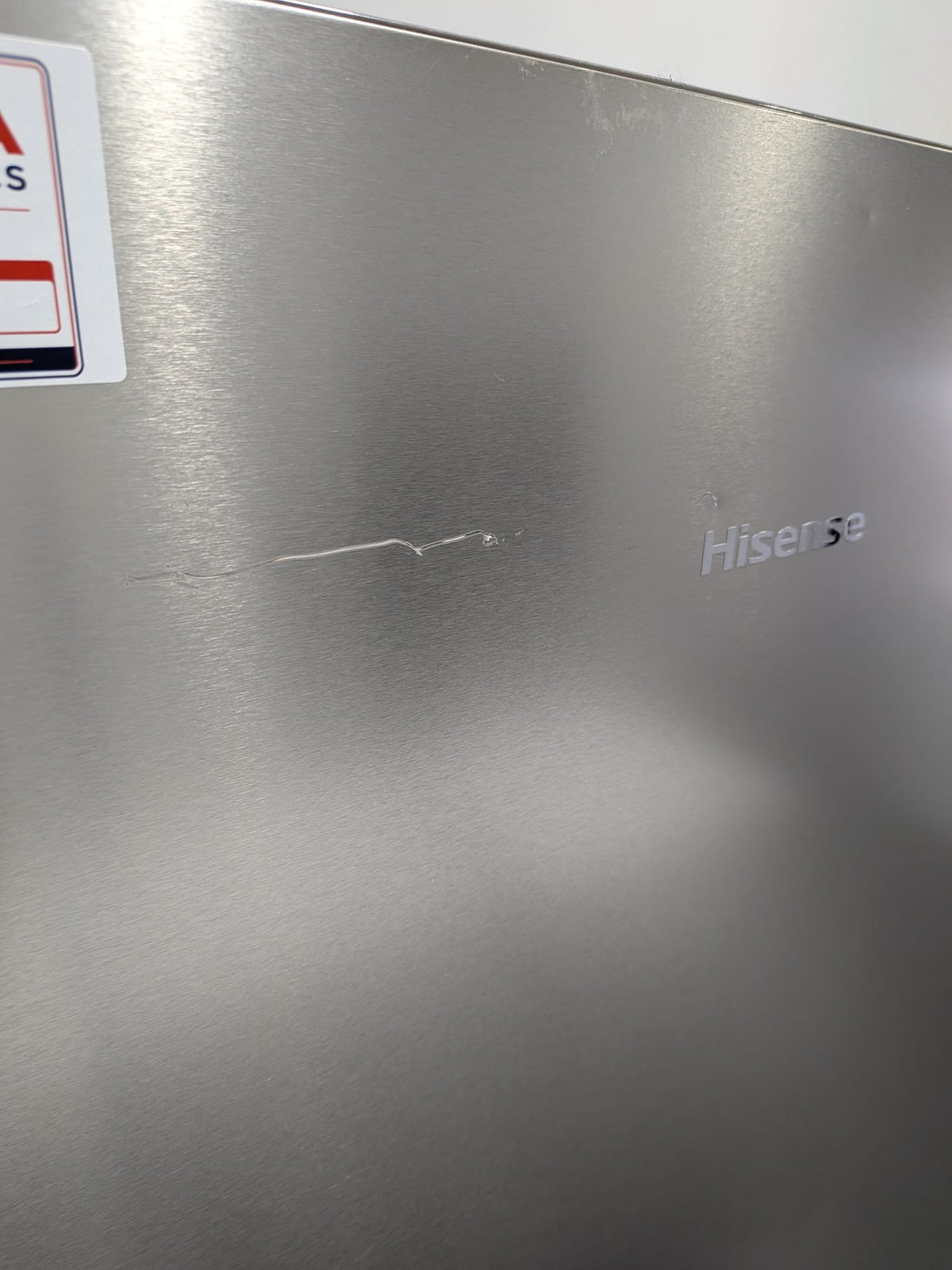 Hisense 384L Vertical Hybrid Fridge/Freezer - Stainless Steel