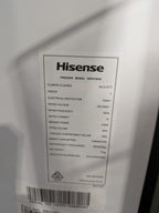 Hisense 384L Vertical Hybrid Fridge/Freezer - Stainless Steel