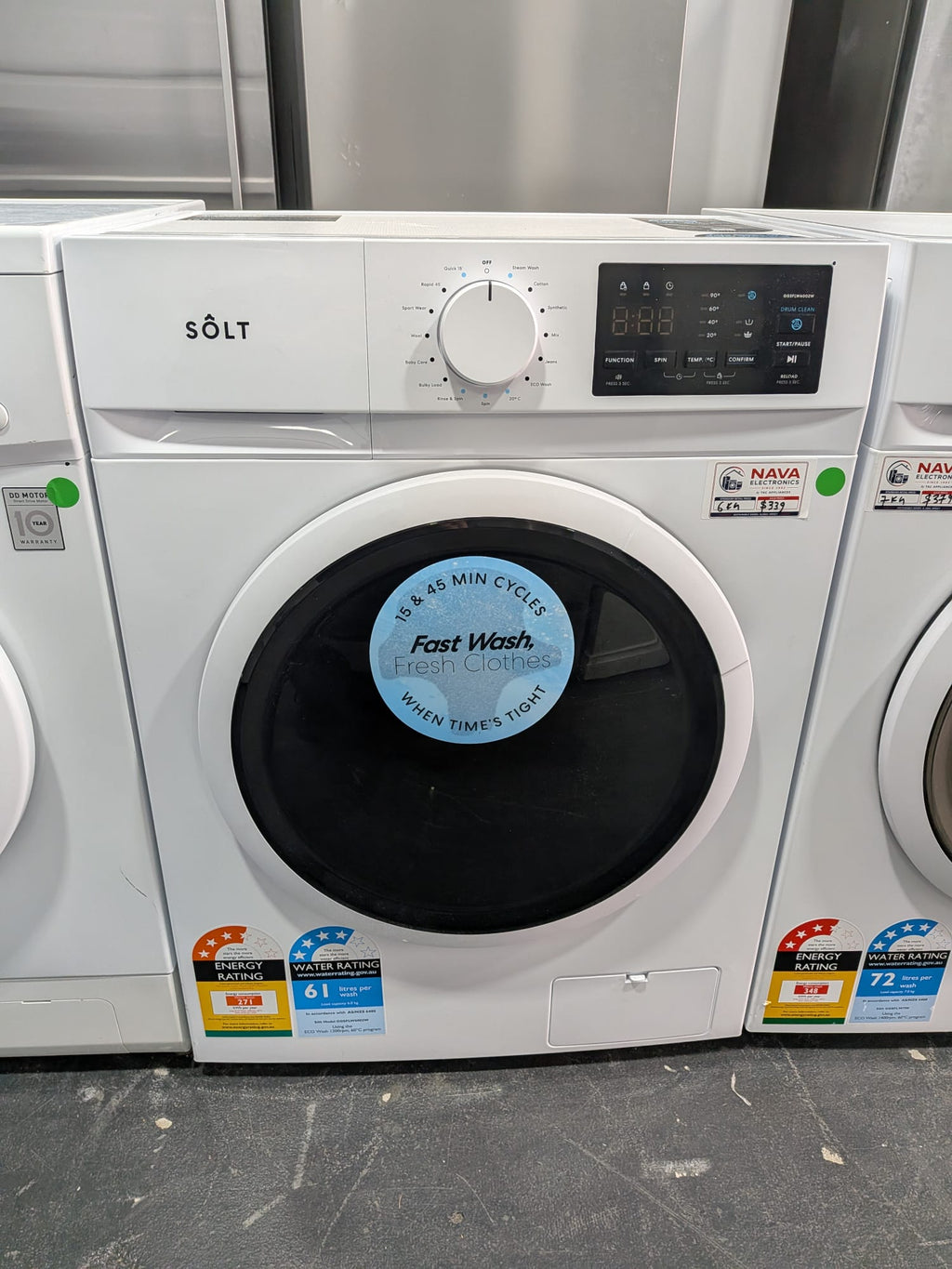 6kg Front Load Washing Machine - White