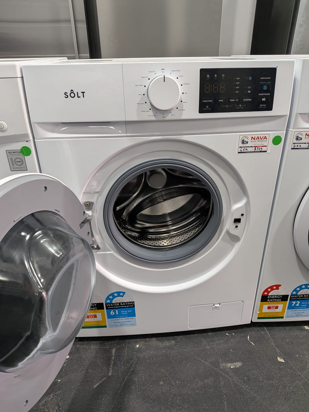 6kg Front Load Washing Machine - White