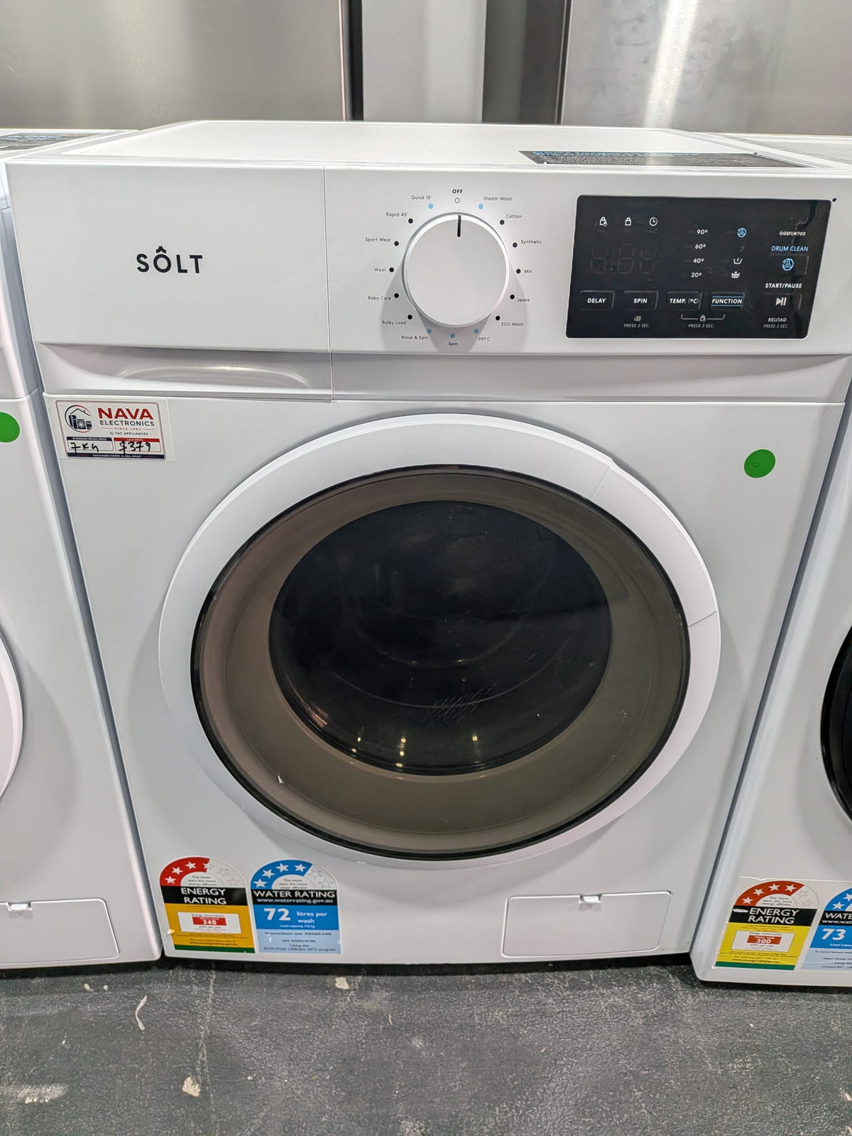 7kg Front Load Washing Machine - White