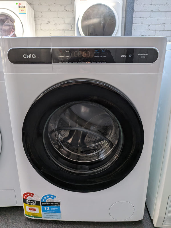 CHiQ 8.5kg Front Load Washing Machine – White