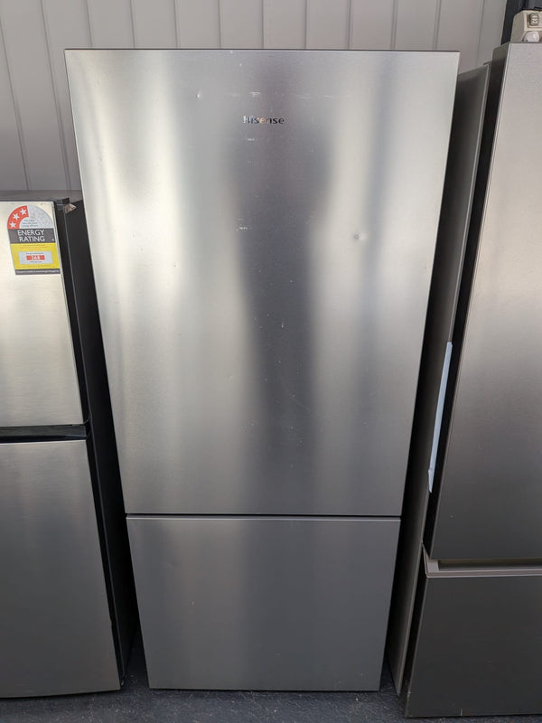 Hisense 417L Bottom Mount Refrigerator – Brushed Steel