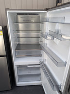 Hisense 417L Bottom Mount Refrigerator – Brushed Steel