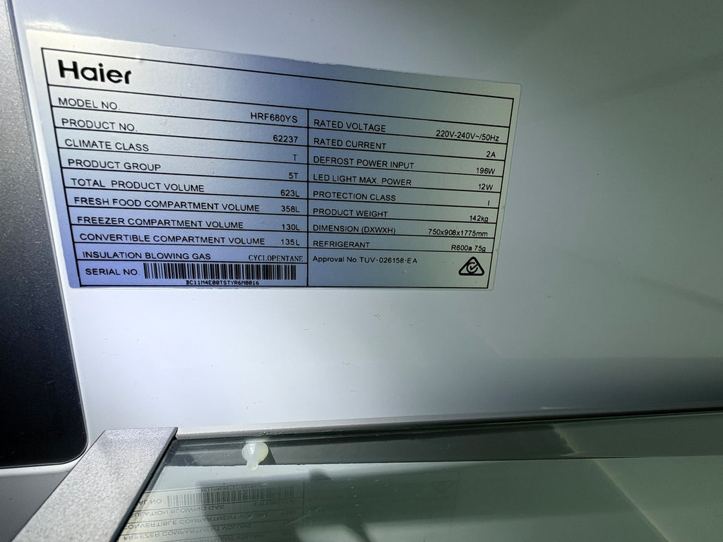Haier 623L 600 Series Quad Door Refrigerator Freezer