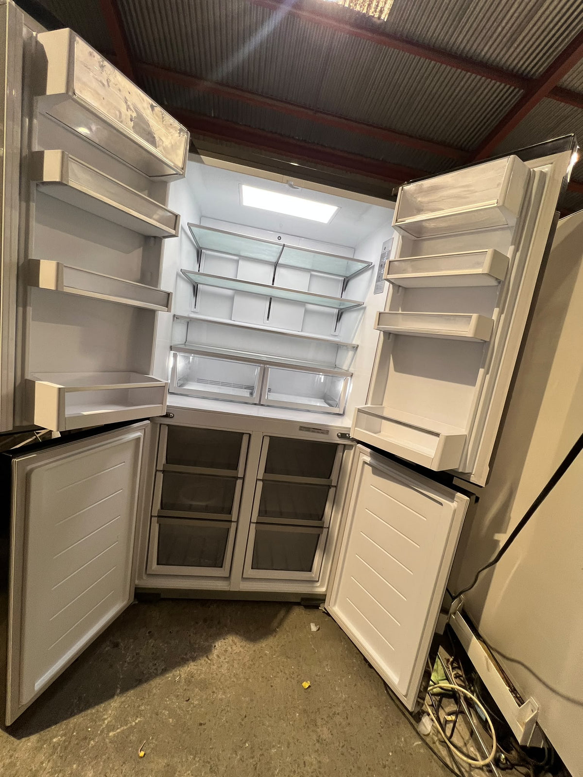 Fisher & Paykel 538L Series 7 Quad Door Refrigerator Freezer, Ice & Water