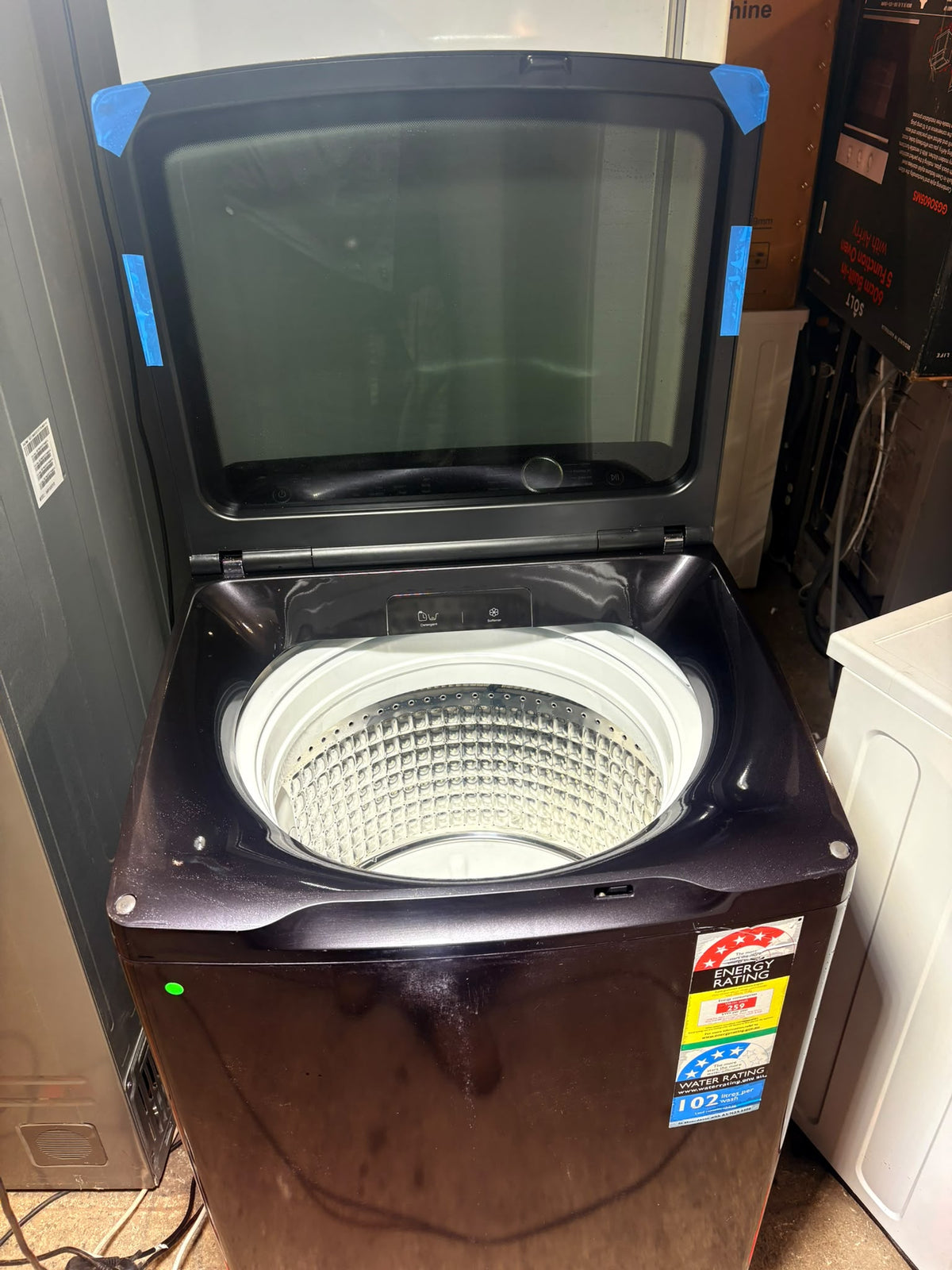 Haier 10kg Top Loader Washing Machine, Dark