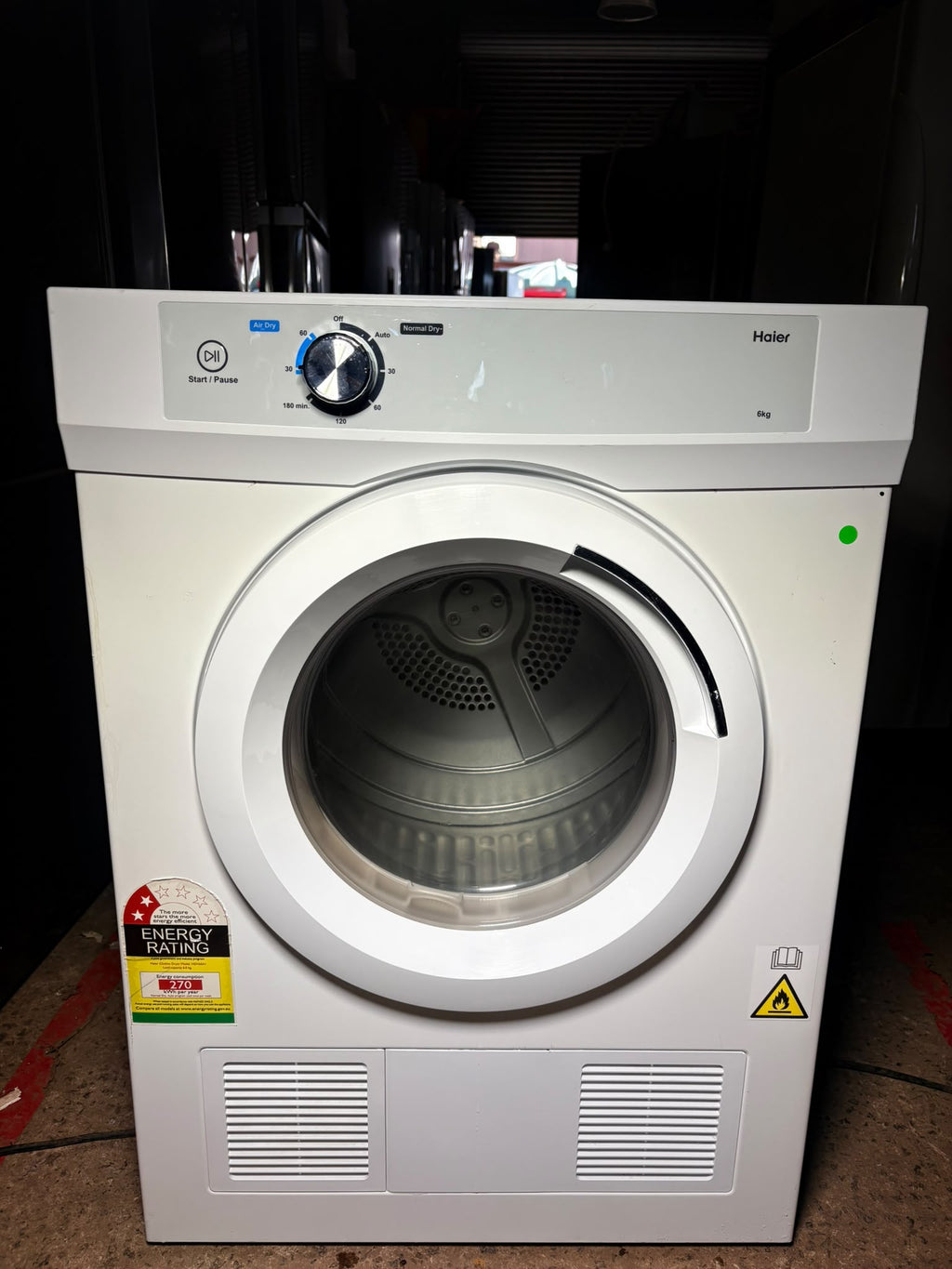 Haier 6kg 300 Series Sensor Vented Dryer