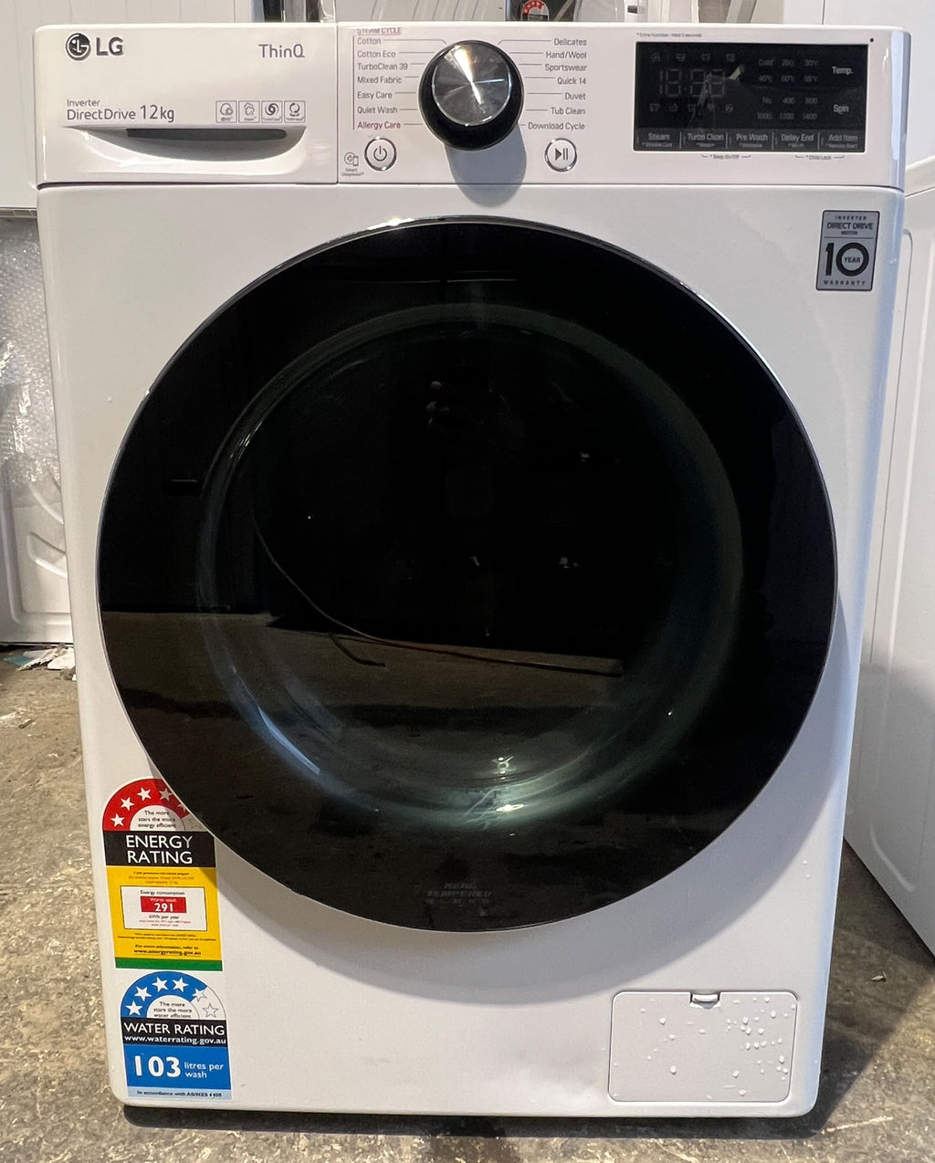 LG 12kg Series 9 Front Load Washer – Steam+