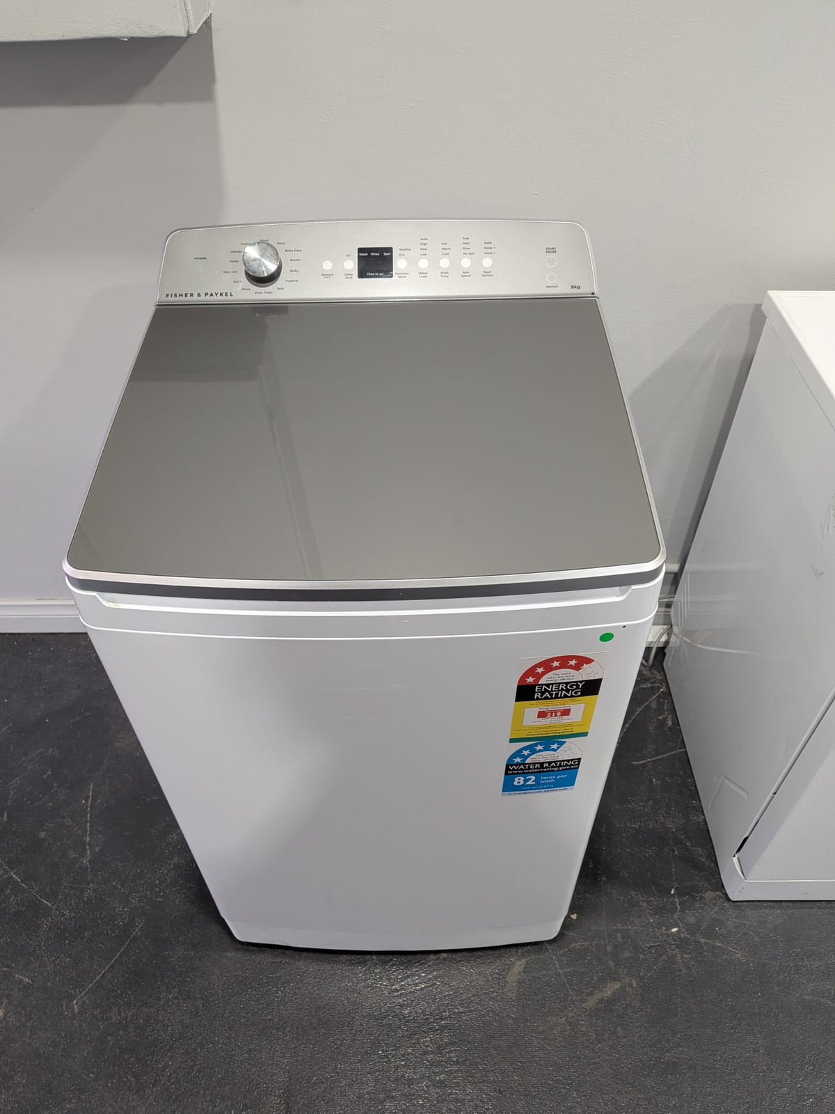 Fisher & Paykel 8kg Series 5 Top Loader Washer with UV Sanitise - White