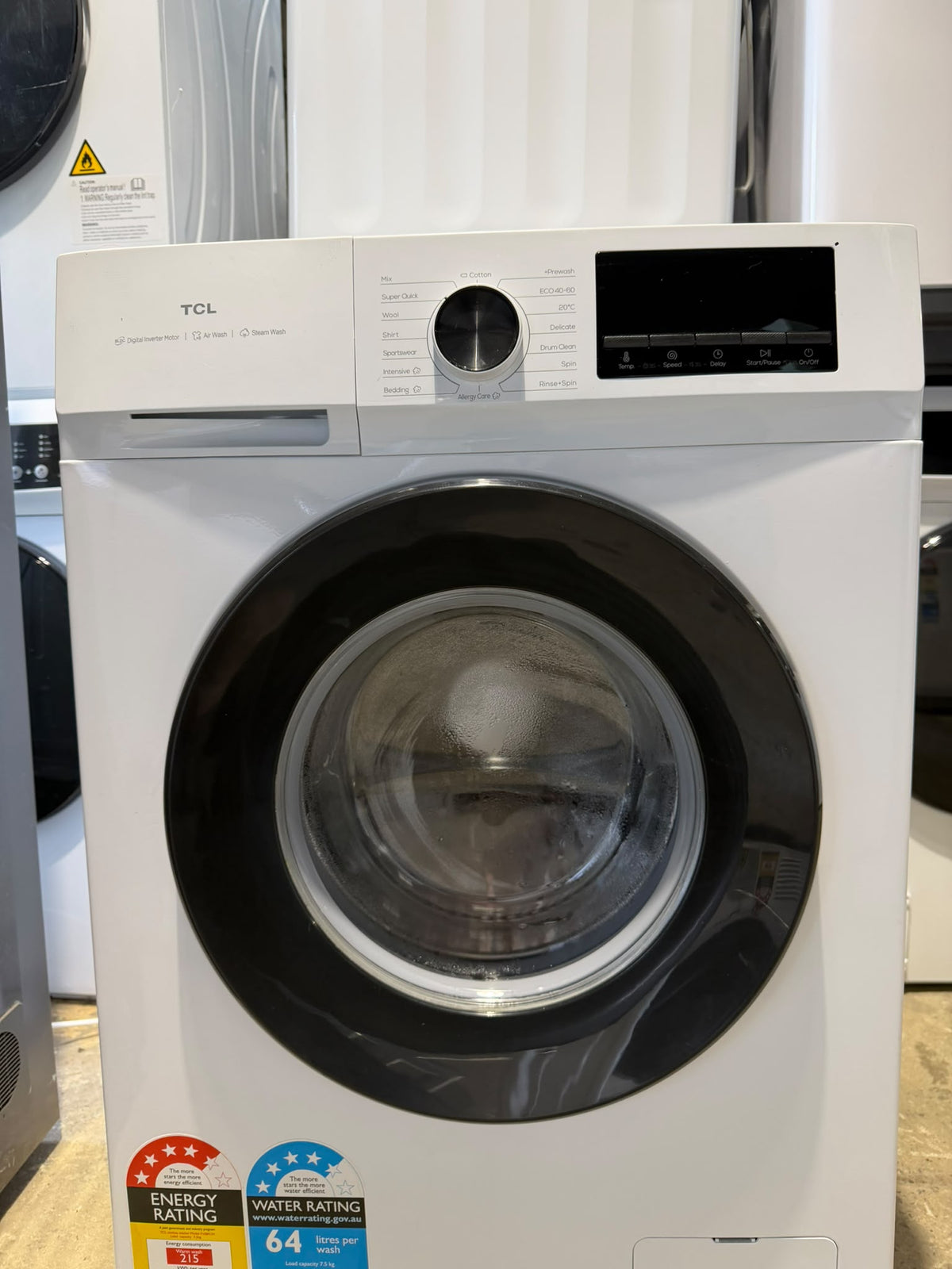 TCL 7.5kg Front Load Washing Machine