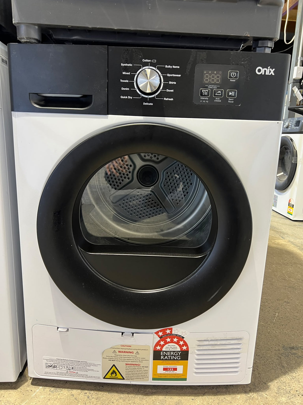 Onix 8kg Heat Pump Dryer White