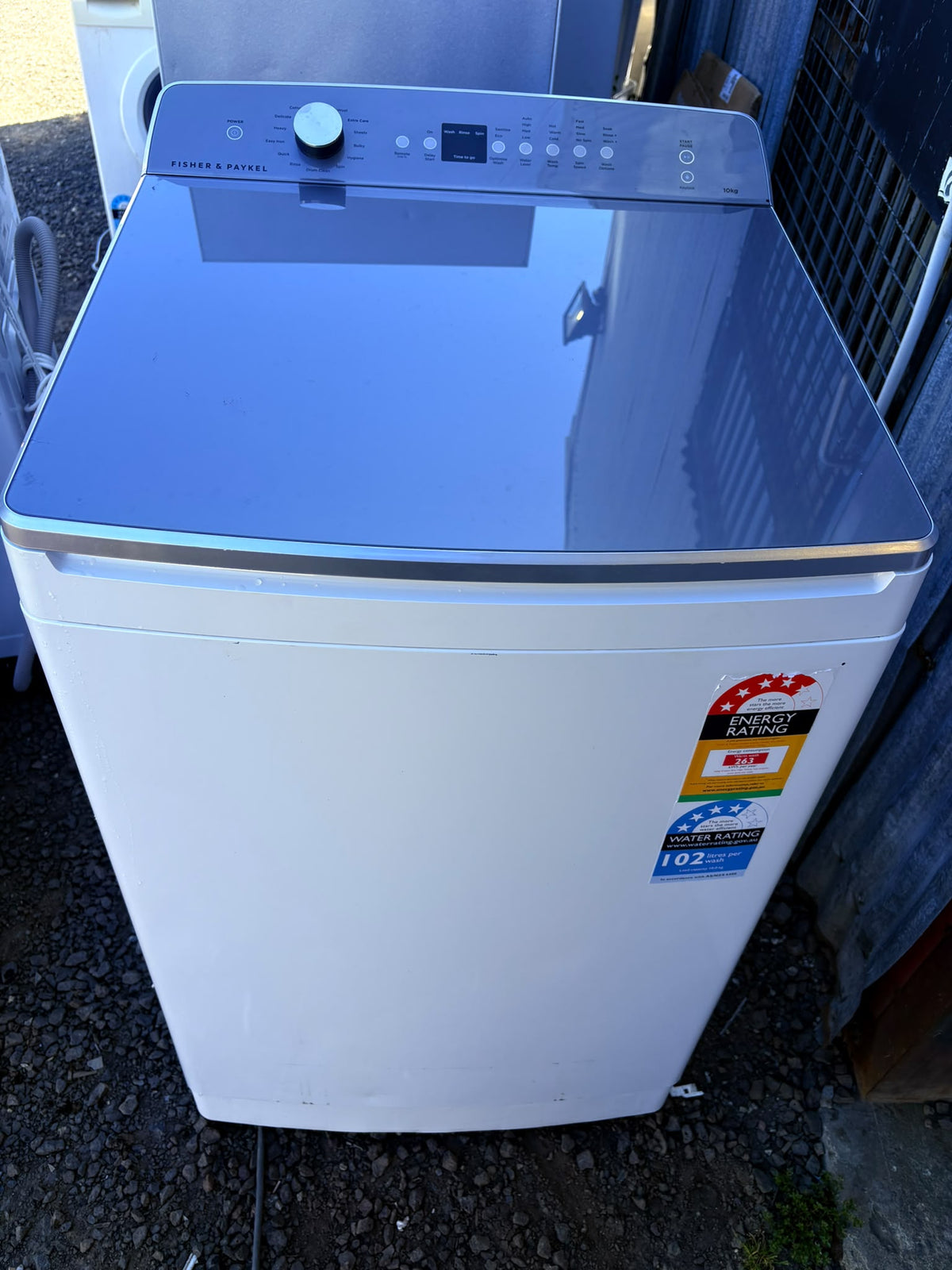 Fisher & Paykel 10kg Series 5 Top Load Washer – White