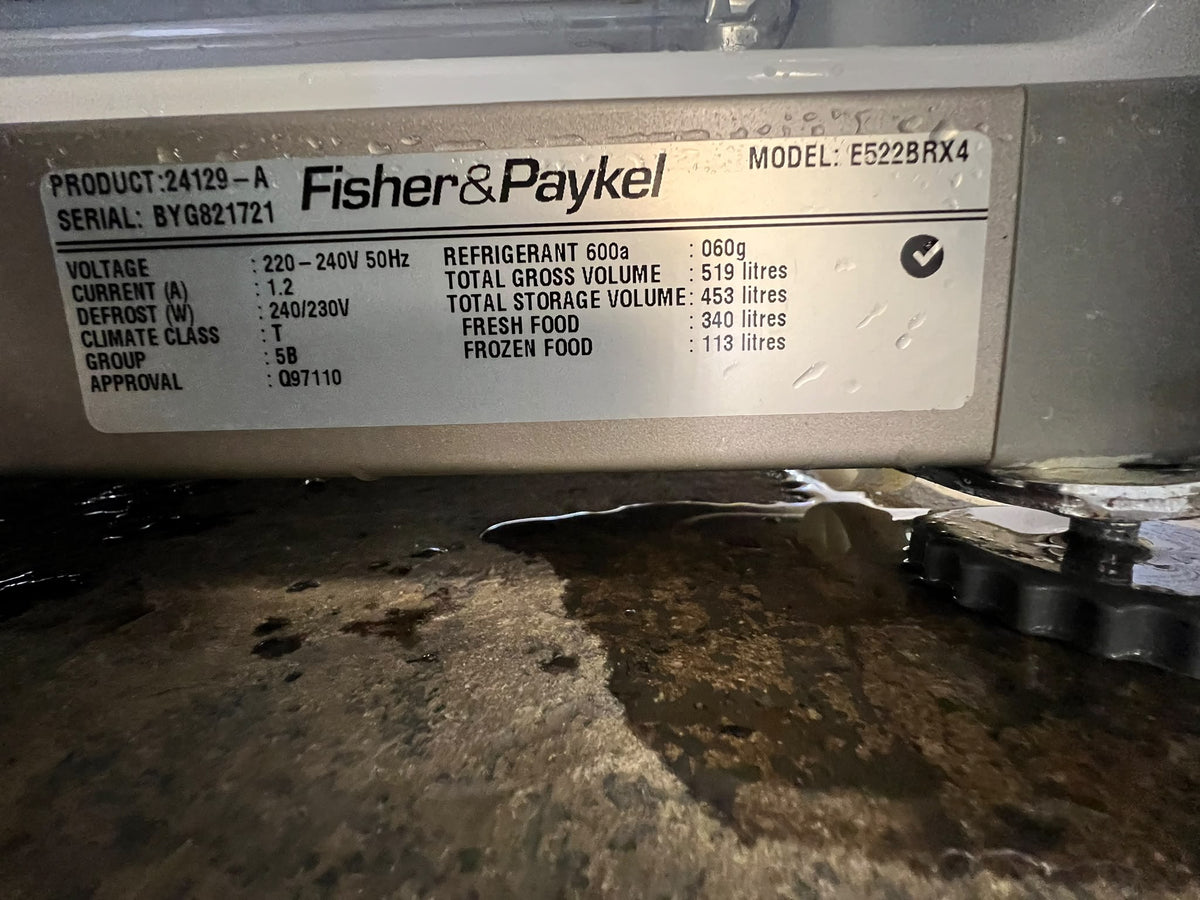 Fisher & Paykel 519L Bottom Mount Fridge