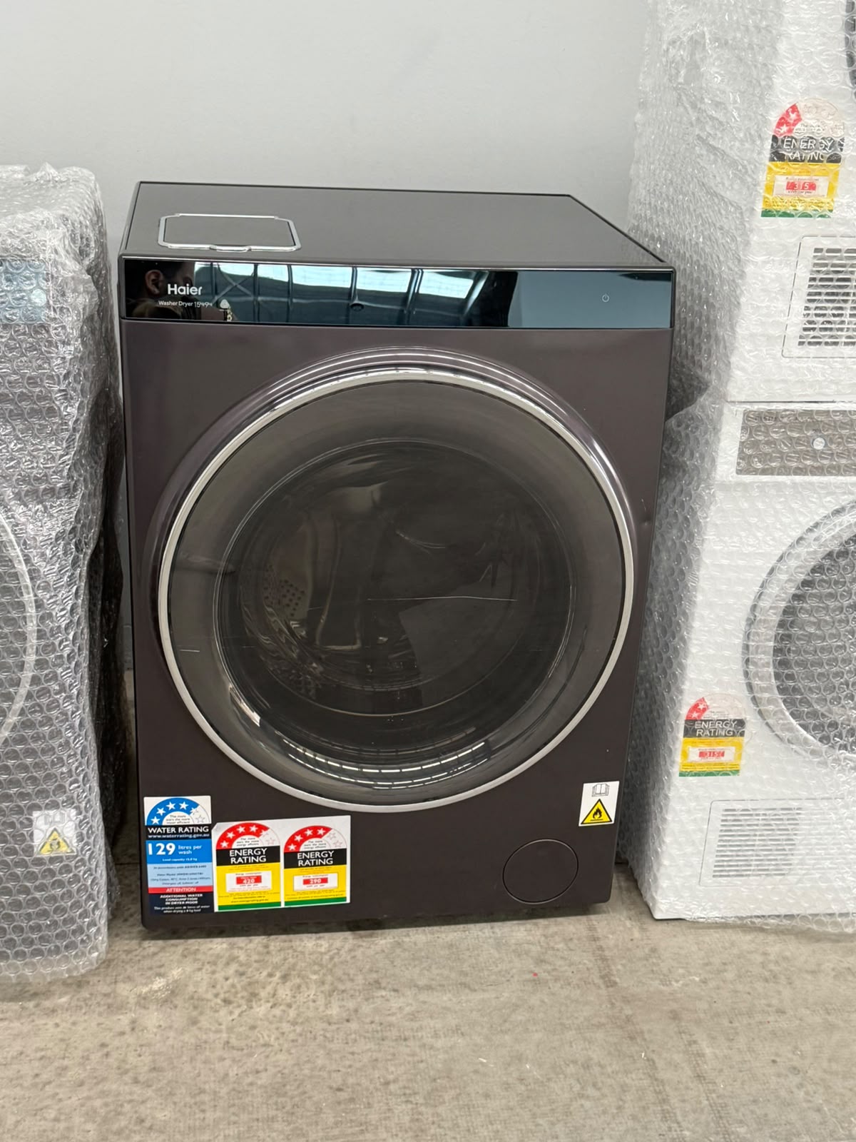 Haier 15kg/9kg 600 Series Super Drum Washer Dryer – Dark