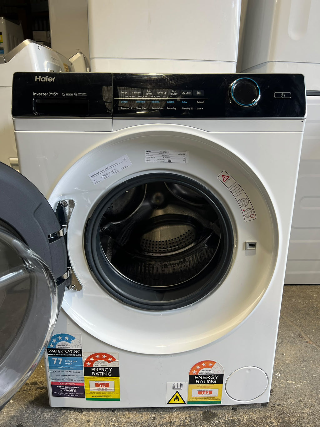 Haier 9kg/5kg 500 Series Front Loader Washer Dryer – White