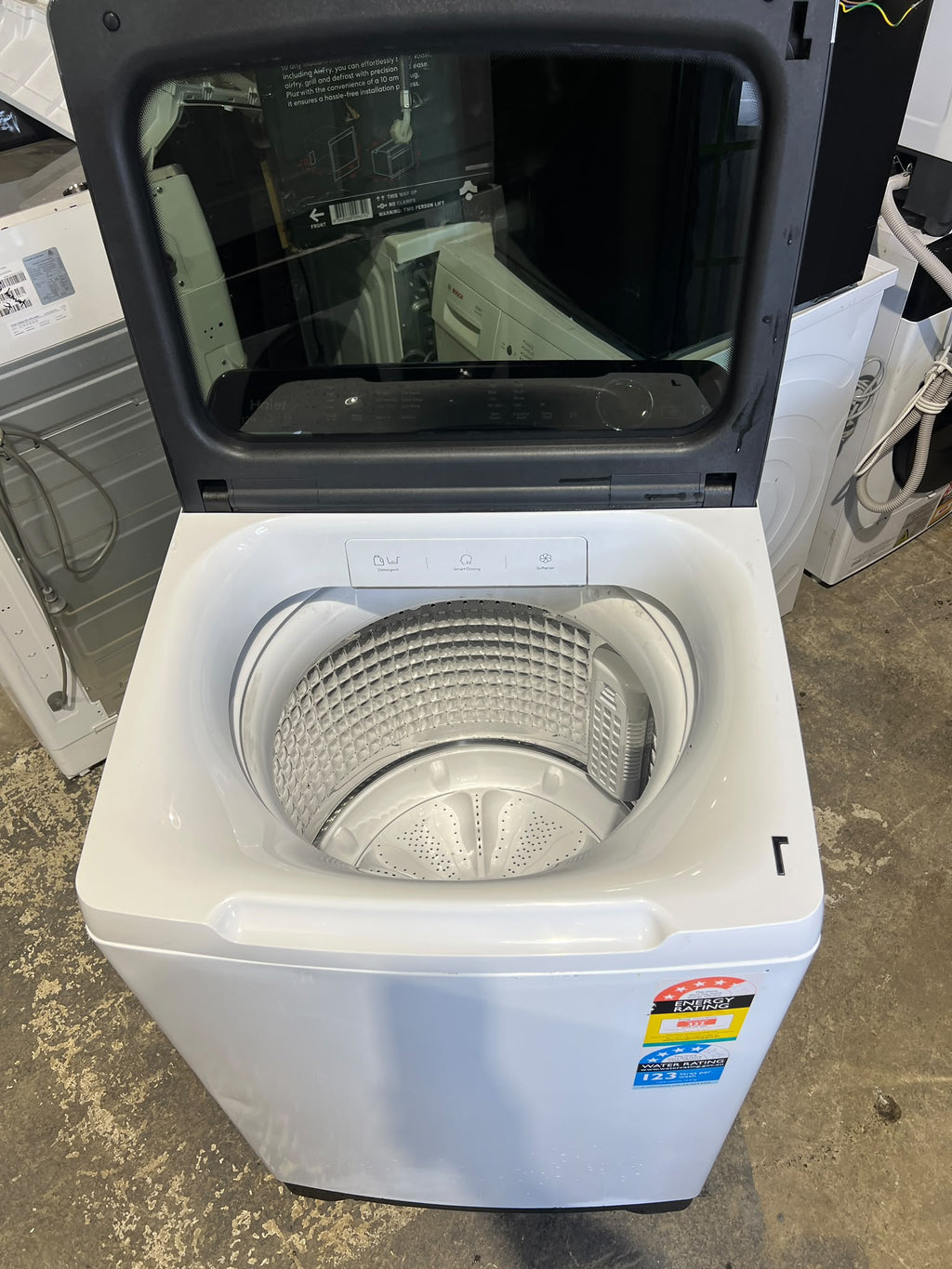 Haier 12kg 600 Series Top Loader Washing Machine with UV Protect – White