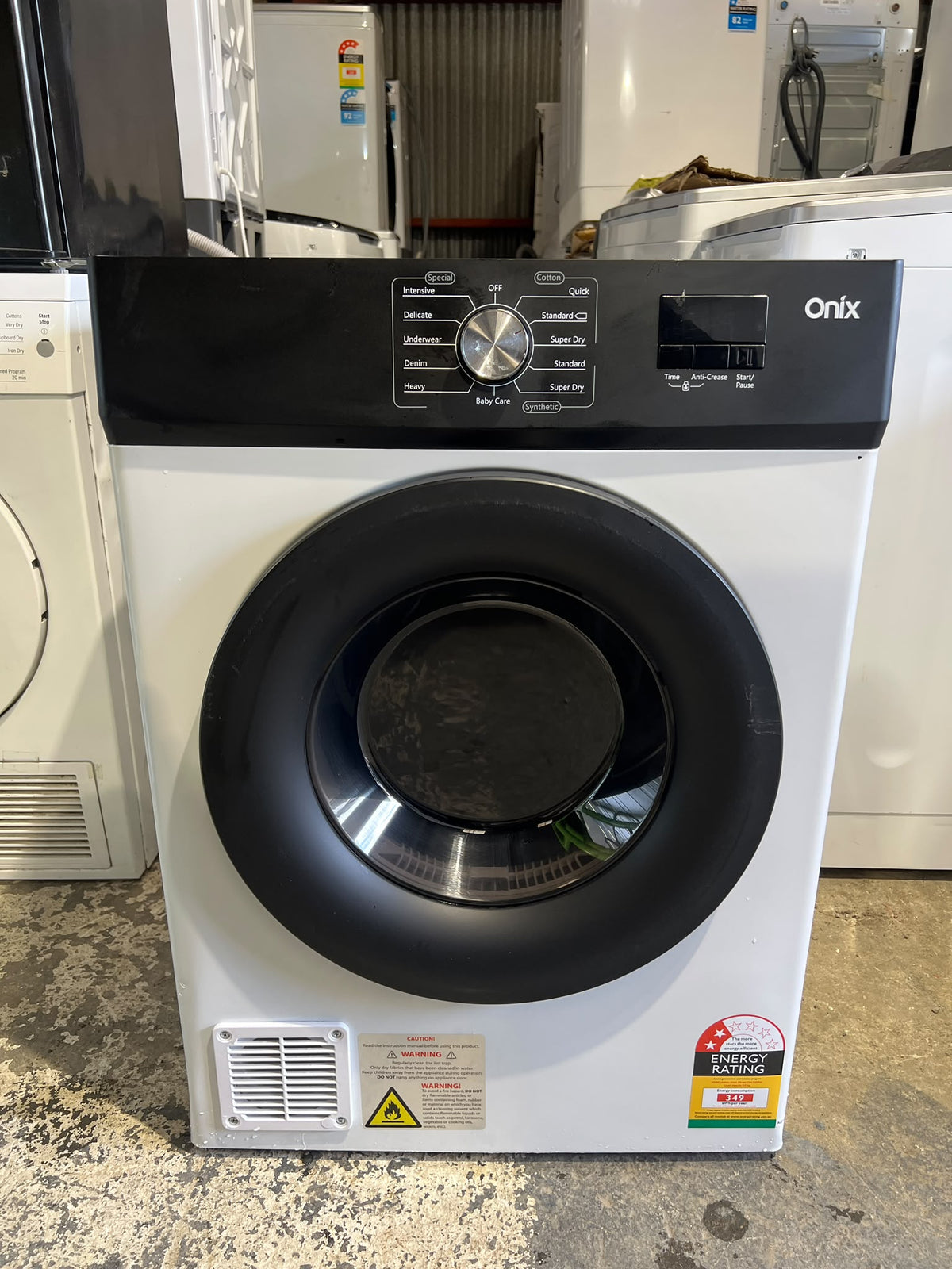 Onix 8kg Vented Clothes Dryer ON-VD8W