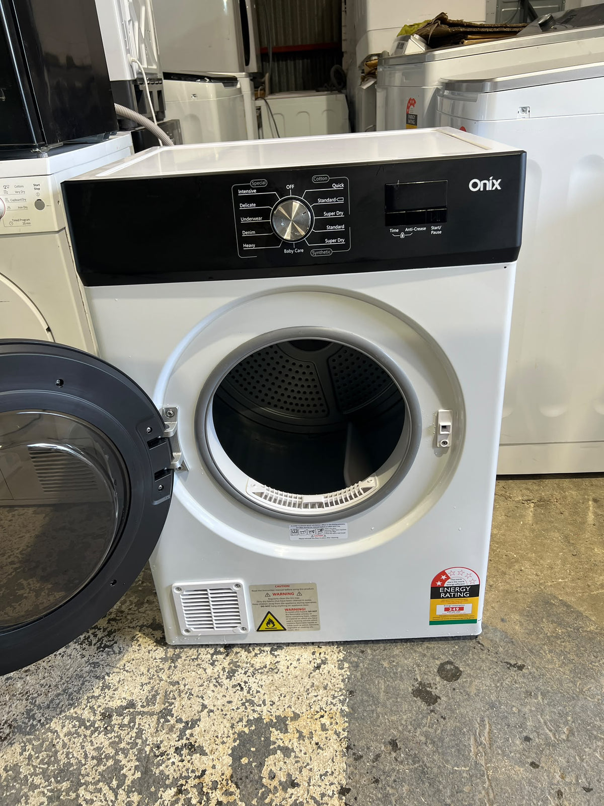 Onix 8kg Vented Clothes Dryer ON-VD8W