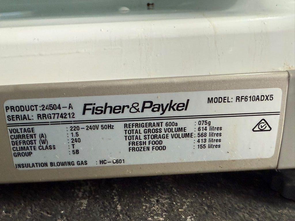 Fisher & Paykel RF610ADX5 569L Series 7 French Door Fridge Freezer – Stainless Steel