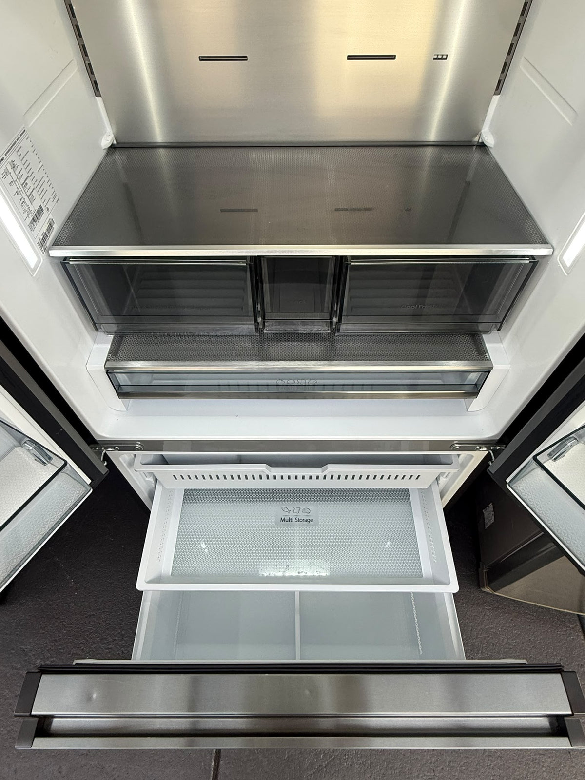 Hisense HRFD634BW 634L French Door Refrigerator – Dark Steel