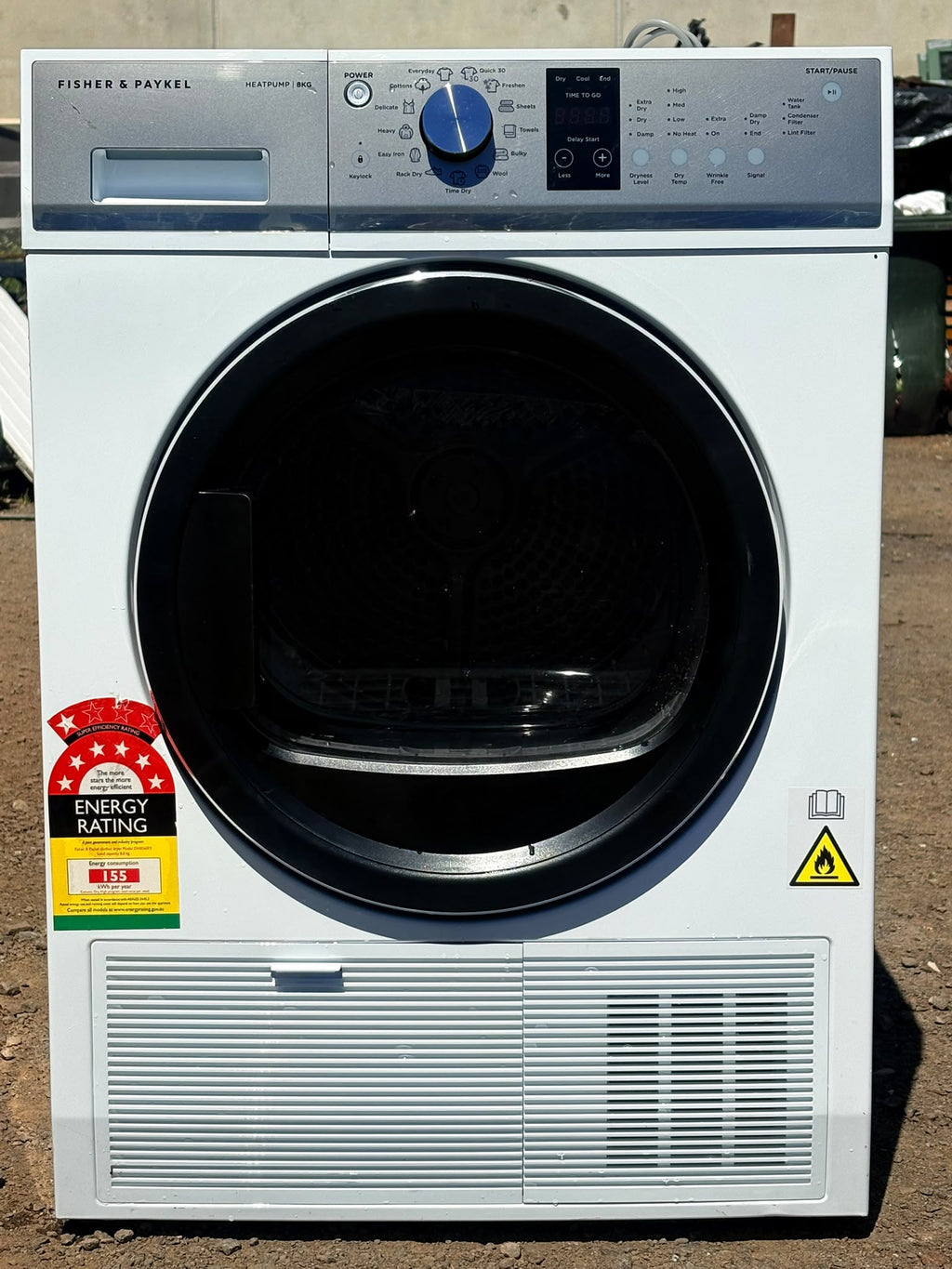 Fisher & Paykel DH8060P3 8kg Series 5 Heat Pump Dryer – White