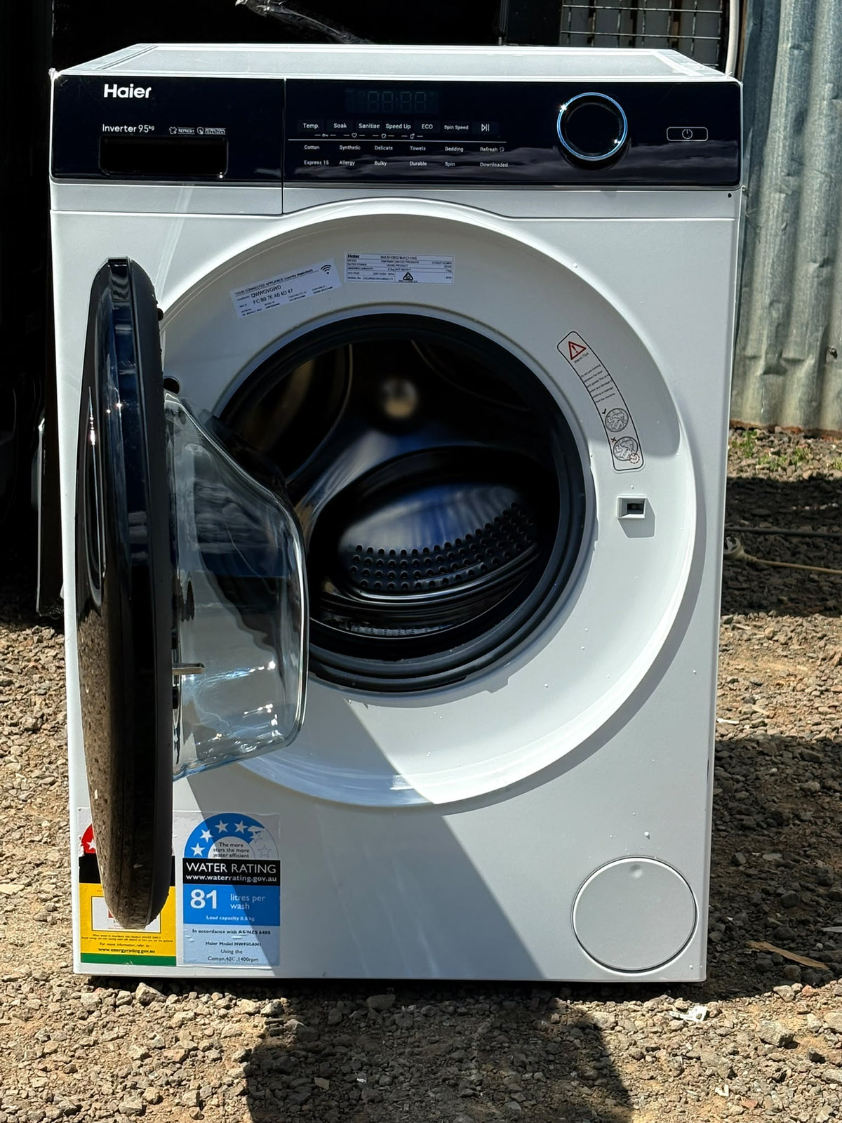 Haier HWF95AN1 9.5kg 500 Series Front Loader Washing Machine – White