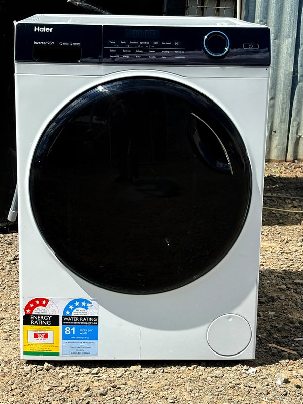 Haier HWF95AN1 9.5kg 500 Series Front Loader Washing Machine – White